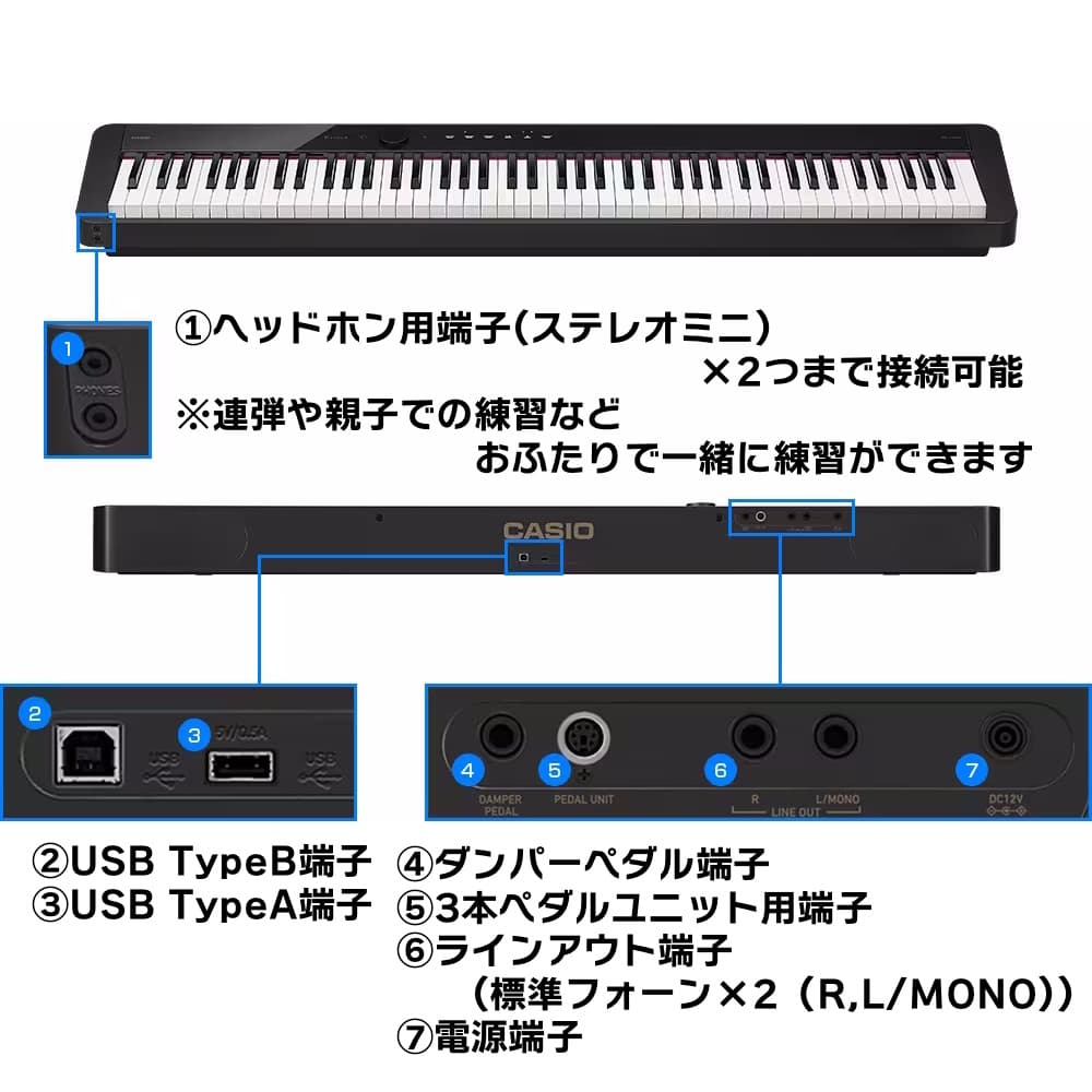 専用ケース付き】CASIO 電子ピアノ PX-S1100BK SC-800P | monsterdog