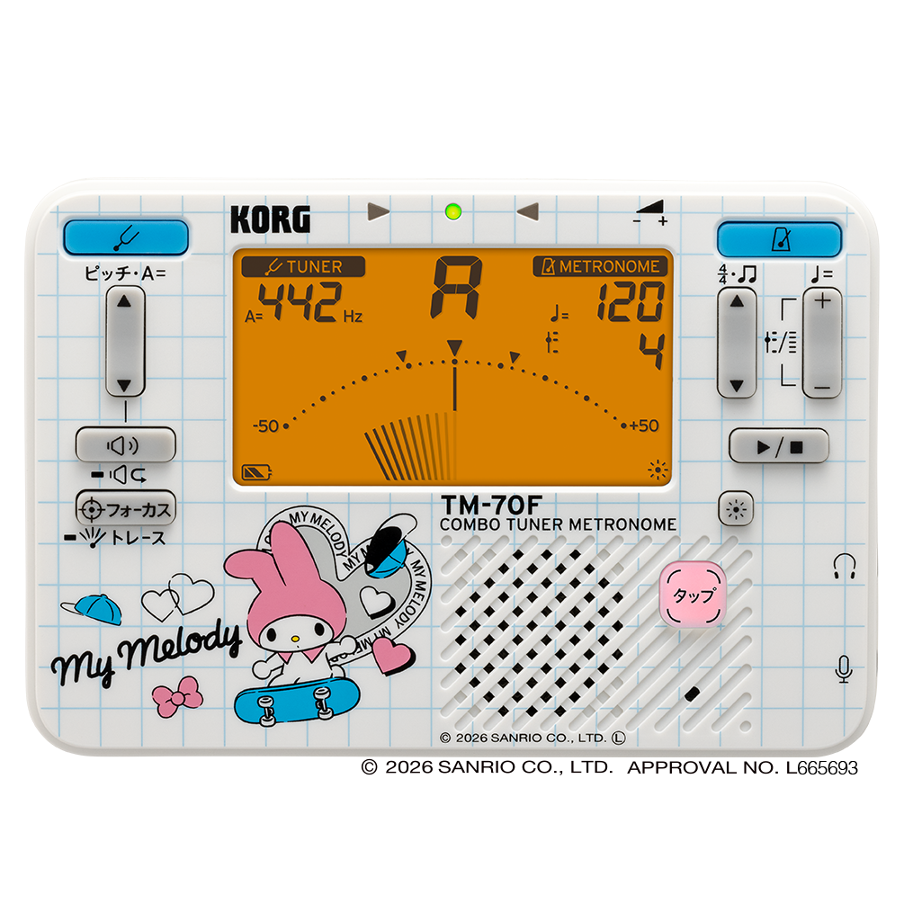 KORG　チューナーメトロノーム　TM-70C/SMM (マイメロディ)