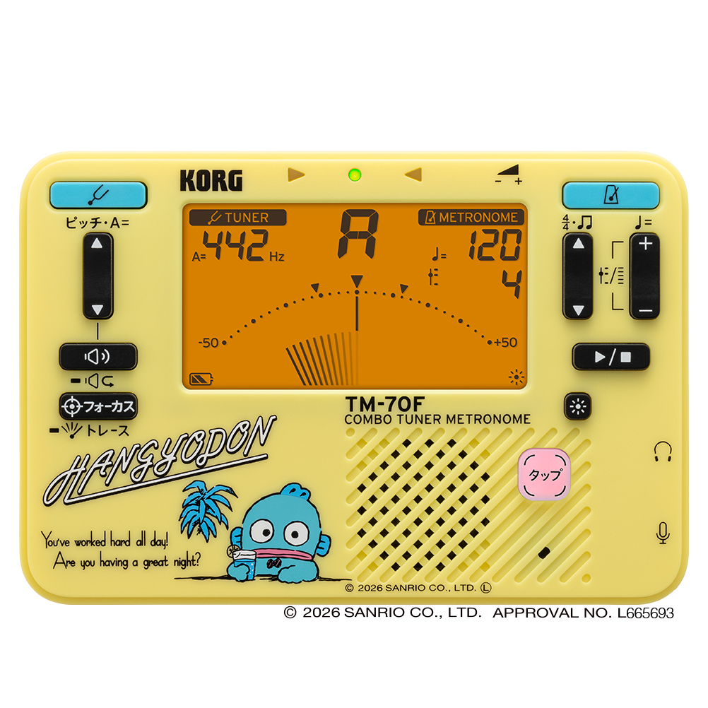 KORG　チューナーメトロノーム　TM-70C/SHG (ハンギョドン)